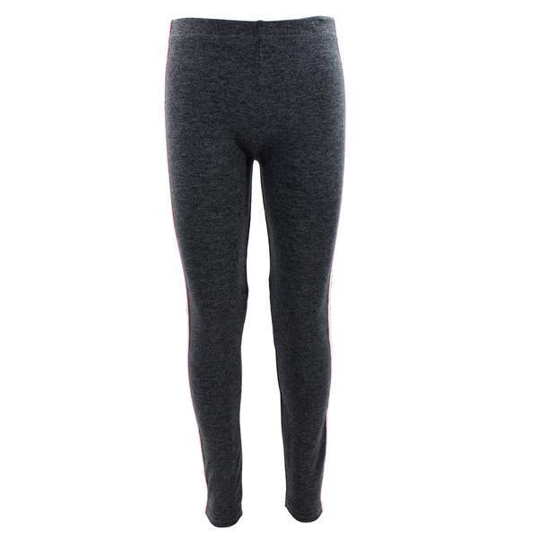 Black/White Heather with Pink/Silver and Black Sport Stripe Capri - Denny's