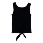 Ribbed Tie Front Tank - Denny's