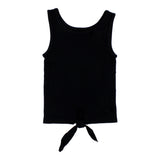 Ribbed Tie Front Tank - Denny's