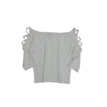 3/4 Crop Criss Cross Sleeve Top - Denny's