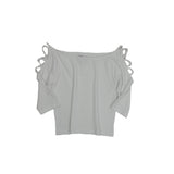3/4 Crop Criss Cross Sleeve Top - Denny's