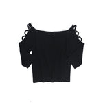 3/4 Crop Criss Cross Sleeve Top - Denny's