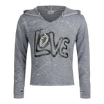 Splatter Love Lightening Notch Hoodie - Denny's