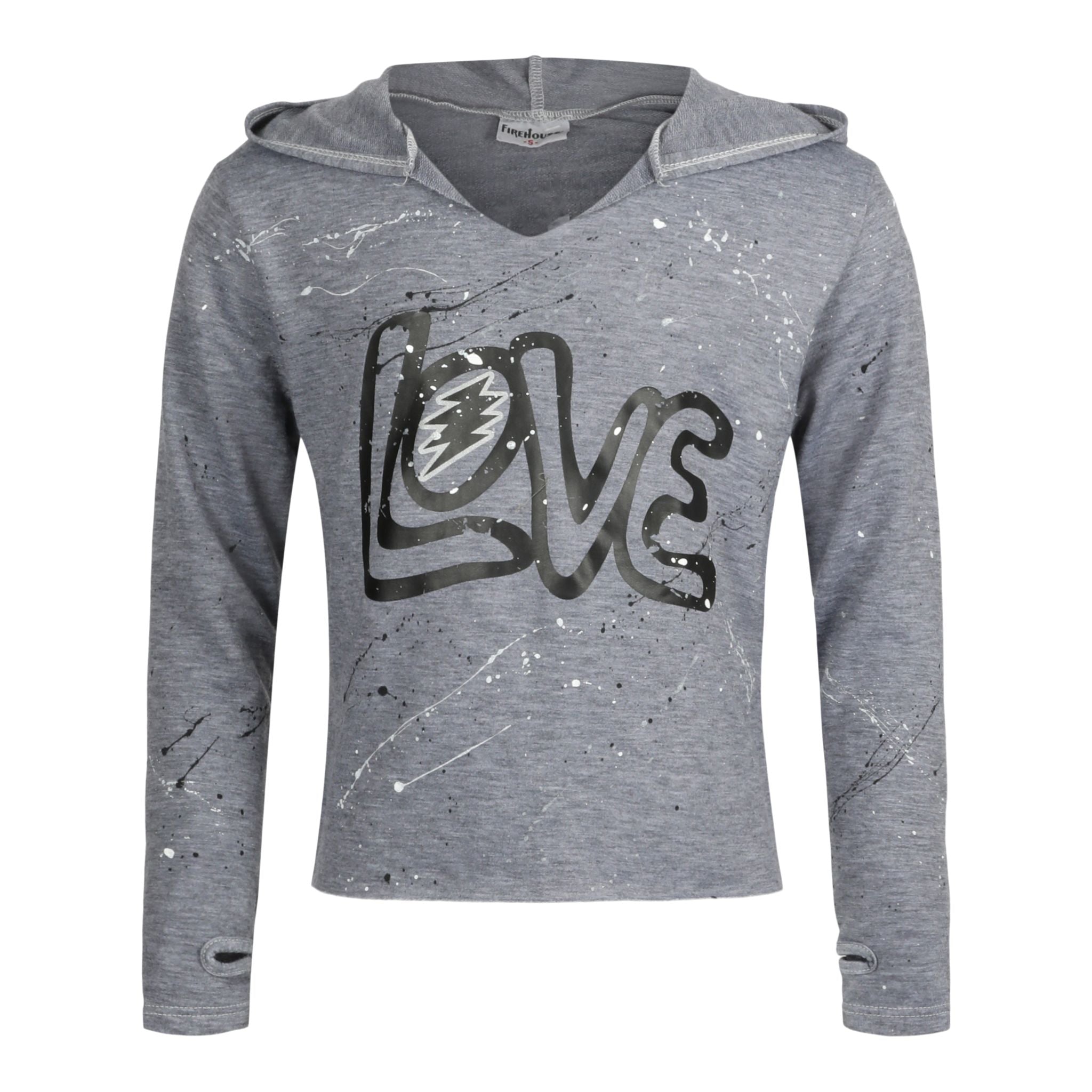 Splatter Love Lightening Notch Hoodie - Denny's