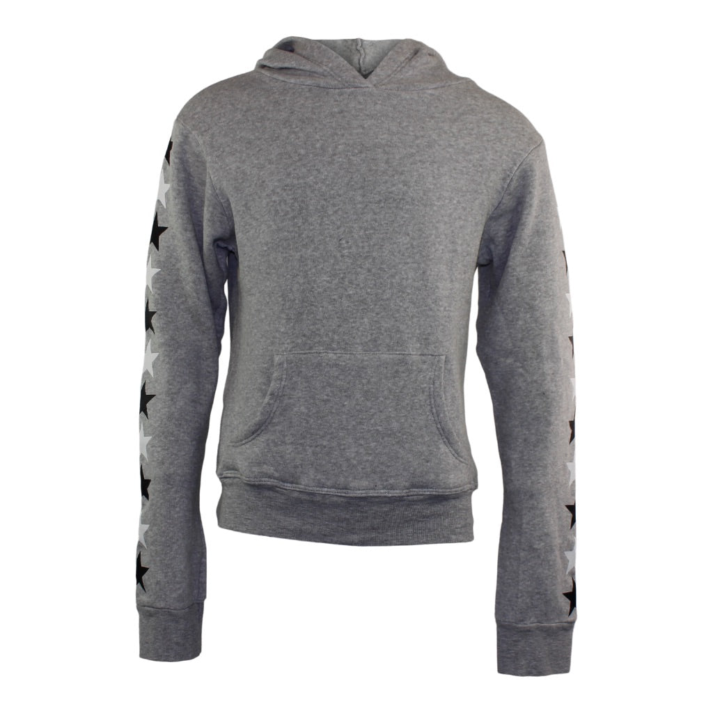Long Sleeve Fleece Hoody Sweatshirt with Stars Down Arm - Denny's