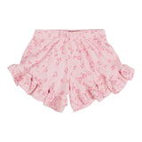 Pink Leopard Ruffle Short - Denny's