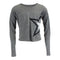 Long Sleeve Crop Top Jersey with Black/White Star - Denny's