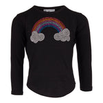 Long Sleeve Top with Rainbow Cloud - Denny's