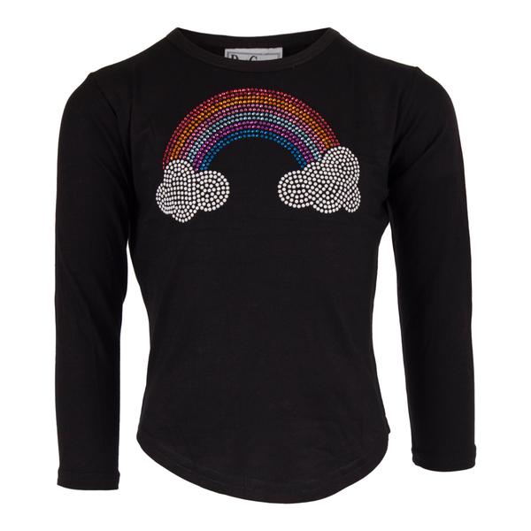 Long Sleeve Top with Rainbow Cloud - Denny's