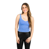 Mineral Wash Ribbed Vneck Tank - Denny's