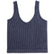 Mineral Wash Ribbed Vneck Tank - Denny's
