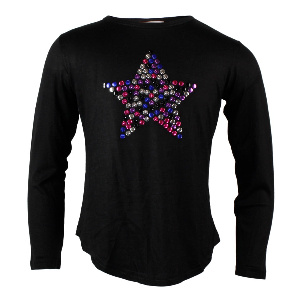 Long Sleeve Rounded Bottom with Multi Disk Star - Denny's
