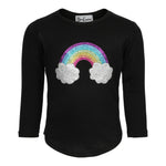 Glitter Rainbow Round Bottom Top - Denny's