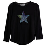 Glitter Star Patch Top - Denny's