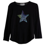 Glitter Star Patch Top - Denny's