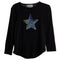 Glitter Star Patch Top - Denny's