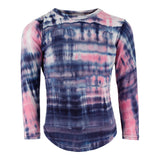 Long Sleeve Round Bottom with Soft Pink/Navy Top - Denny's