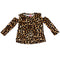 Leopard Long Sleeve Cold Shoulder Tee - Denny's
