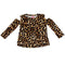 Long Sleeve Cold Shoulder Tee Leopard - Denny's