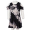 Short Sleeve Cold Shoulder Dress With Stars - Denny's