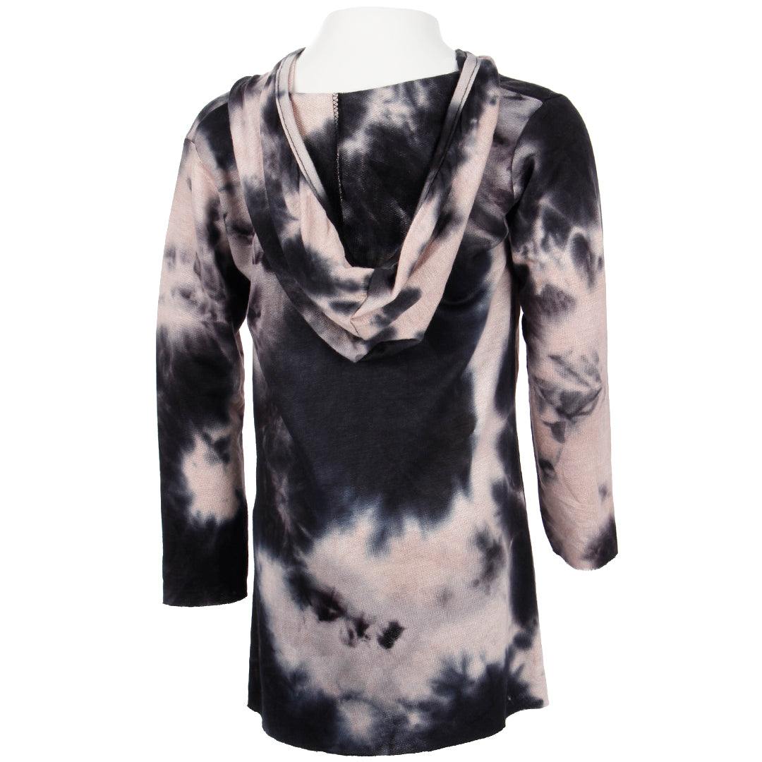 Long Sleeve Hoody Cover Up With Neon Unicorn - Denny's