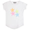 Neon Glitter Stars Round Bottom Tee - Denny's