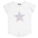 Lavender Camo Star Round Bottom Tee - Denny's