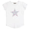Lavender Camo Star Round Bottom Tee - Denny's