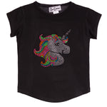 Neon Unicorn Round Bottom Tee - Denny's