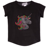 Neon Unicorn Round Bottom Tee - Denny's