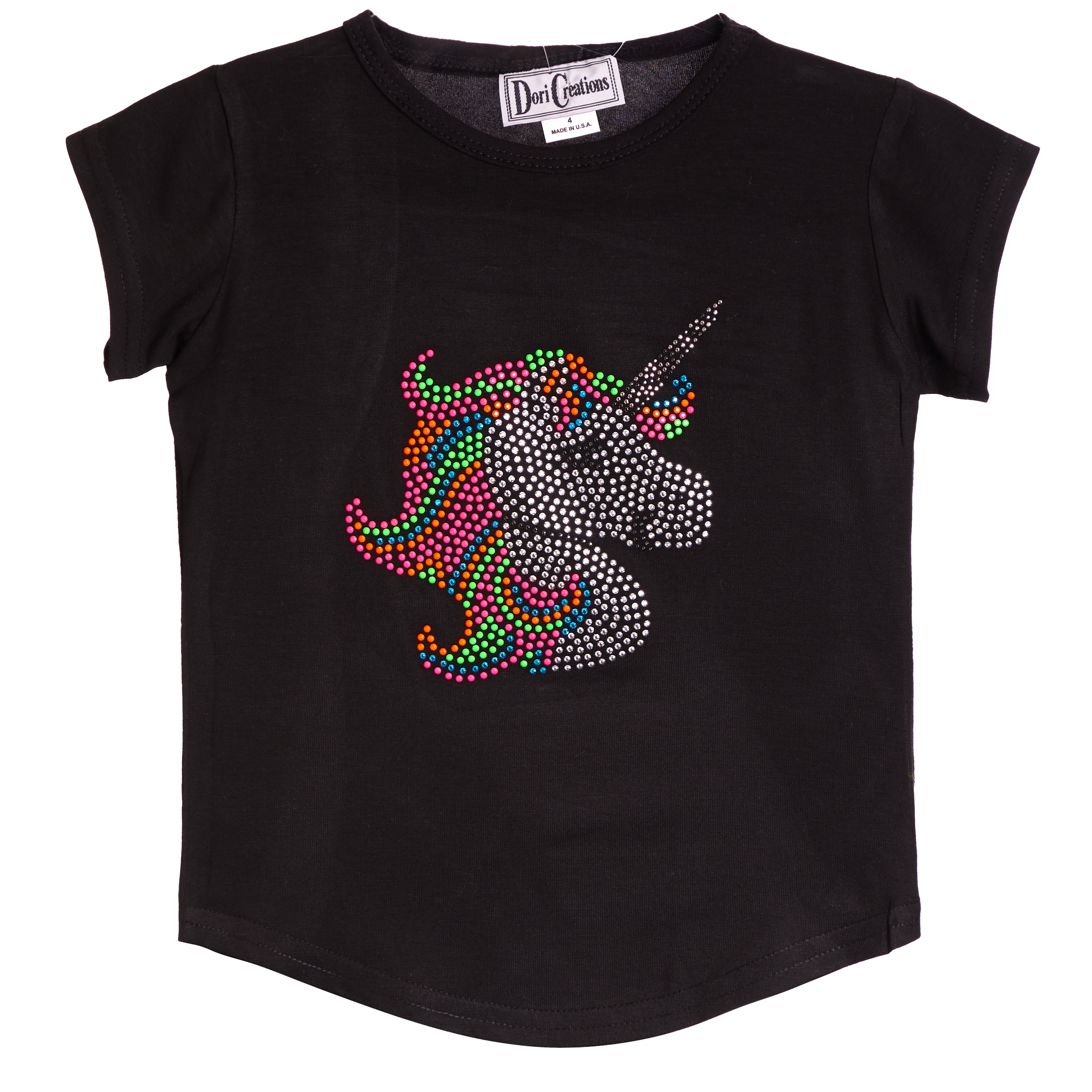 Neon Unicorn Round Bottom Tee - Denny's