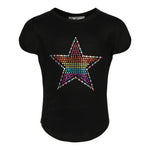 Rainbow Star Round Bottom Top - Denny's
