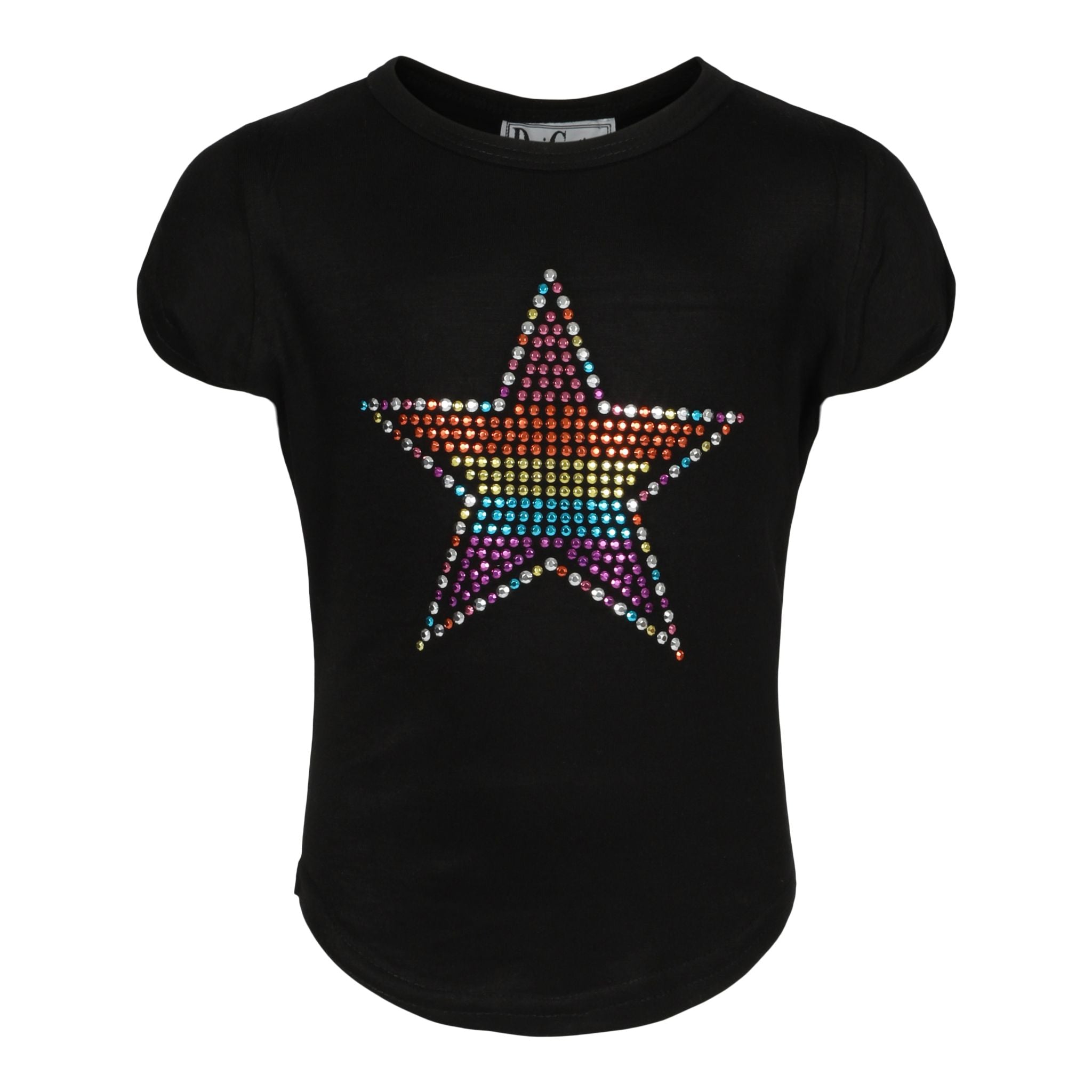 Rainbow Star Round Bottom Top - Denny's