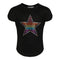 Rainbow Star Round Bottom Top - Denny's