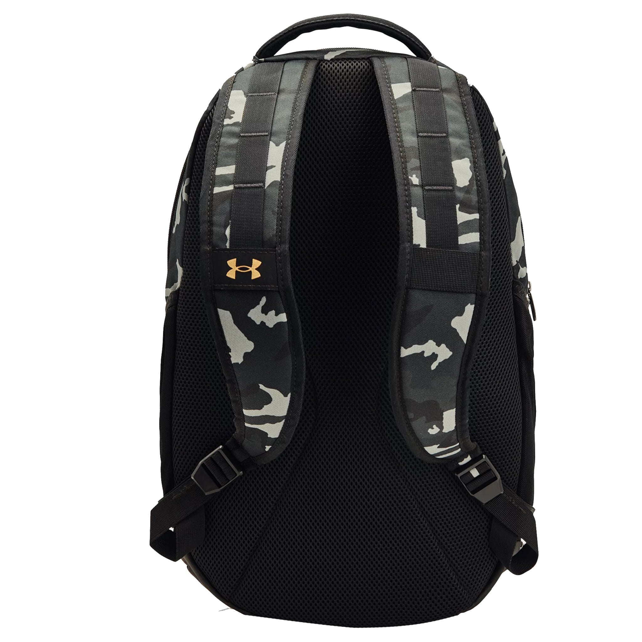 UA Hustle 5.0 Black & Gold Metallic Camo Backpack - Denny's