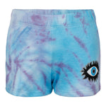 Evil Eye Pansy Tie Dye Short - Denny's