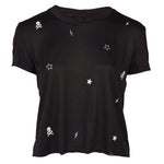 Scattered Stars, Skulls and Bolts Short Sleeve Tee - Denny's