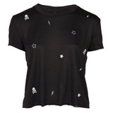 Scattered Stars, Skulls and Bolts Short Sleeve Tee - Denny's