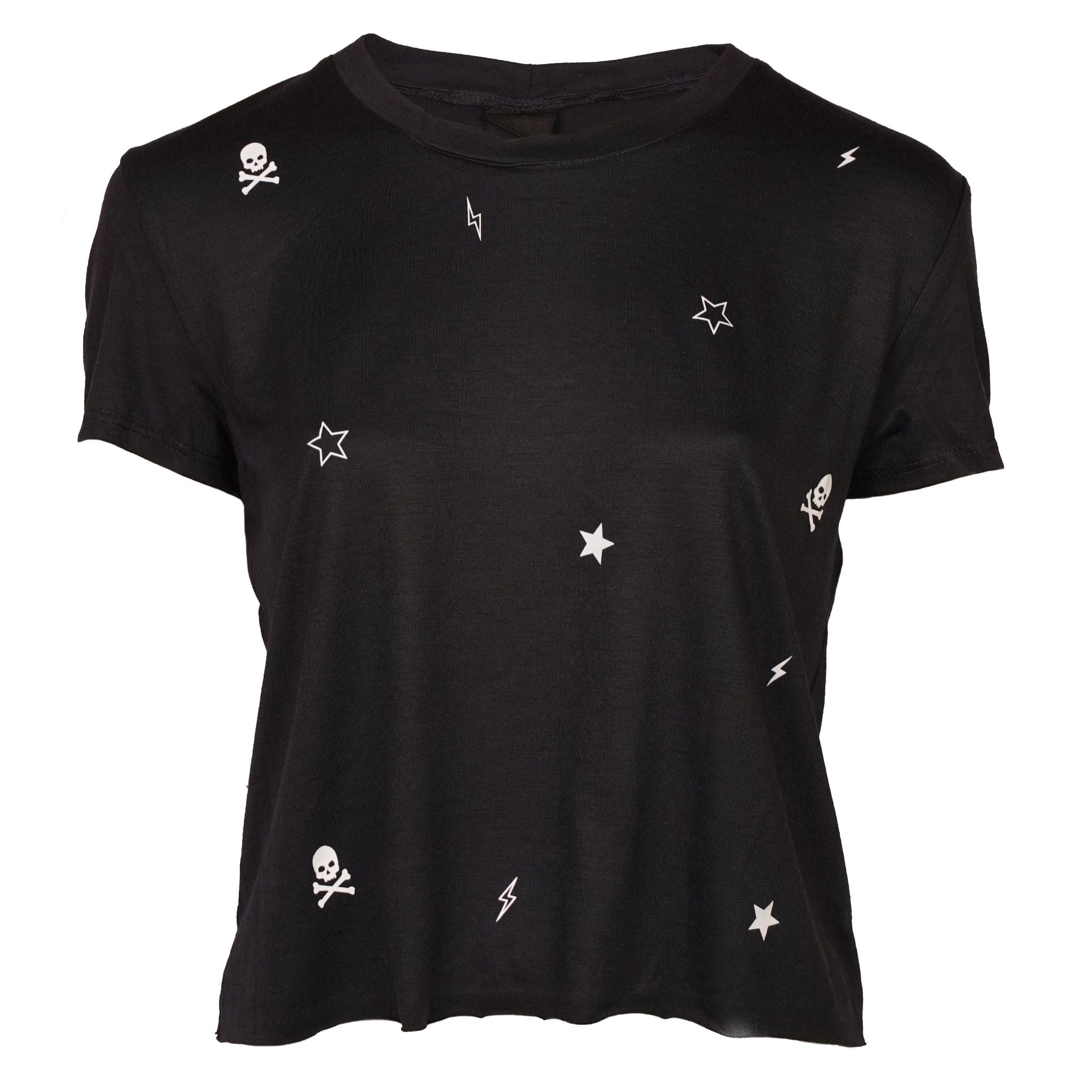 Scattered Stars, Skulls and Bolts Short Sleeve Tee - Denny's