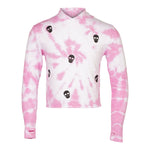 Mini Skulls Tie Dye Swirl Crop Sweatshirt - Denny's