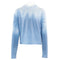 Triple Blue Tye Dye Long Sleeve Crop Top - Denny's
