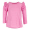 Long Sleeve Top with Triple Ruffle Shoulders - Denny's