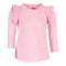 Long Sleeve Top with Triple Ruffle Shoulders - Denny's