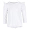 Long Sleeve Top with Triple Ruffle Shoulders - Denny's