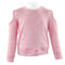 Long Sleeve Cold Shoulder Sweatshirt - Denny's