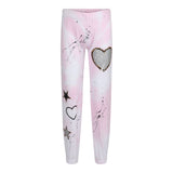 Leopard Star & Heart Toss Splatter Cloud Sweatpant - Denny's