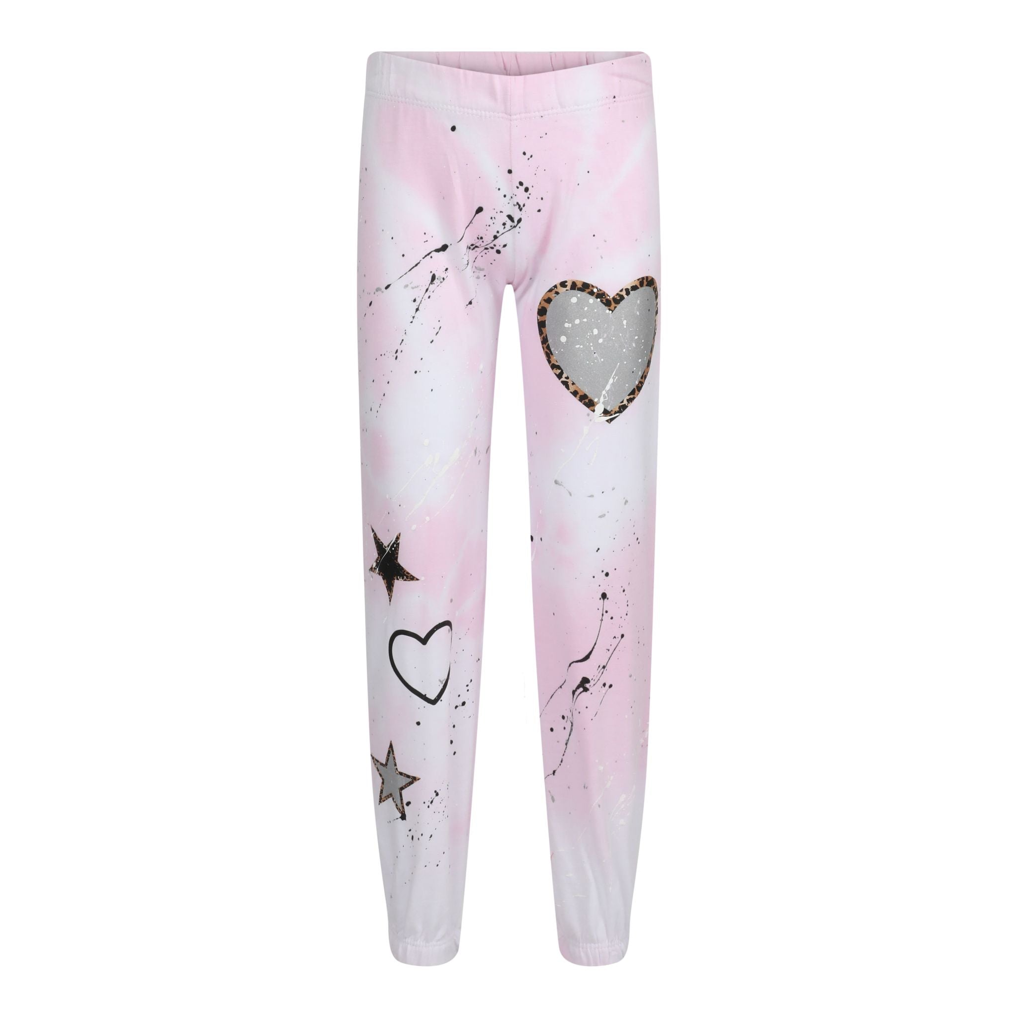 Leopard Star & Heart Toss Splatter Cloud Sweatpant - Denny's