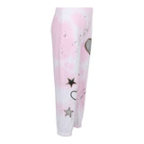 Leopard Star & Heart Toss Splatter Cloud Sweatpant - Denny's