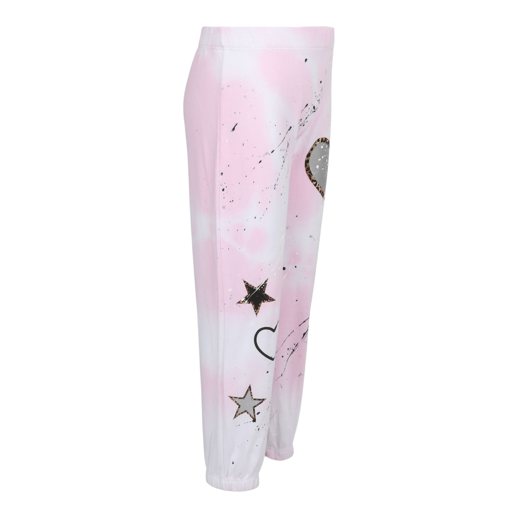Leopard Star & Heart Toss Splatter Cloud Sweatpant - Denny's