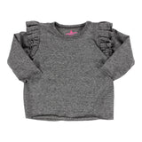 Long Sleeve Triple Ruffle Shoulder Top - Denny's